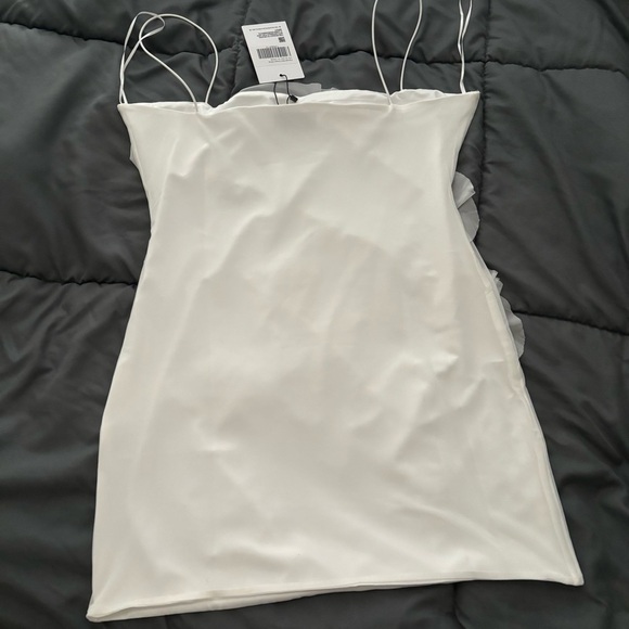 Princess Polly White Ruffle Mini Dress - Picture 4 of 4
